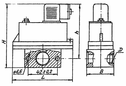 Чертёж, габаритные размеры реле давления П-МК 09-10ХХ6