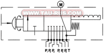Гидросхема переключателя каналов для манометра HB6