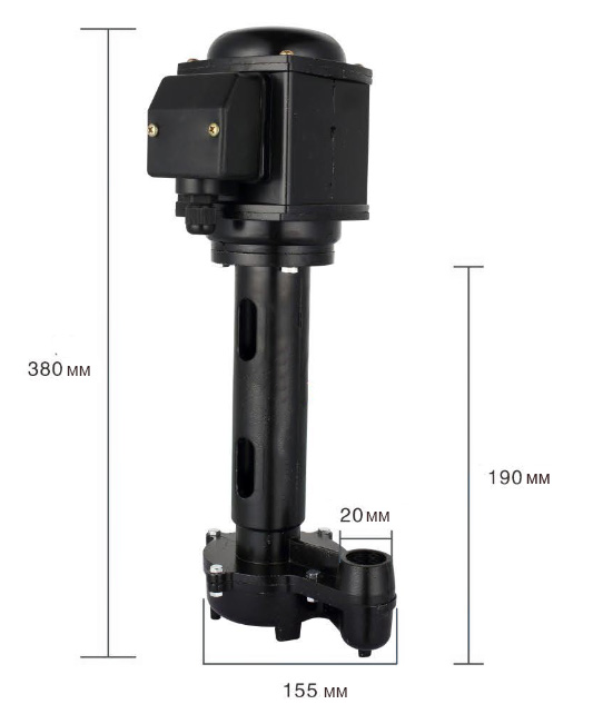 Габаритные размеры помпы П-25М Габаритные размеры помпы П-25М