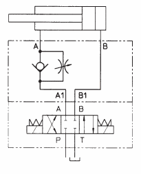 Гидросхема клапанов (дросселей) HQ-013 KQ-013 JPQ-213 JPQ-313