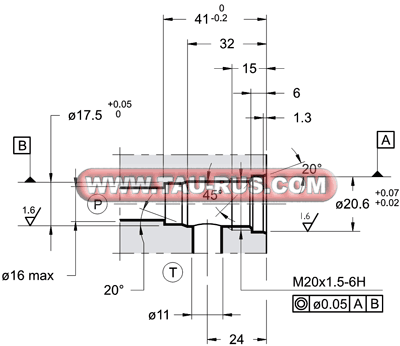 Монтажные размеры клапанов предохранительных CRQ3/12, CRQ4/M1/12, CRQ5/M1/12, CRQ6/M1/12