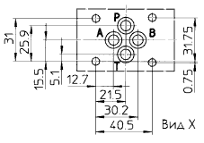 Зависимость минимального давления от расхода клапана НМ-011, 012, 013, 014, 015