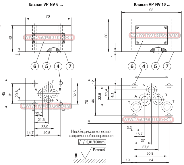 Размеры клапанов Kladivar VP-NV-6 (условный проход 6 мм) и Kladivar VP-NV-10 (условный проход 10 мм) Размеры клапанов Kladivar VP-NV-6 (условный проход 6 мм) и Kladivar VP-NV-10 (условный проход 10 мм)