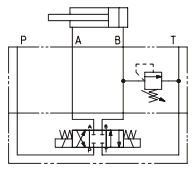 Гидросхема клапан HMP-014, HM-014