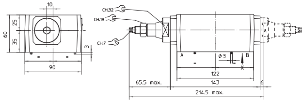 размеры дросселей JPQ-213 /G, JPQ-214 /G, JPQ-223 /G, JPQ-224 /G 