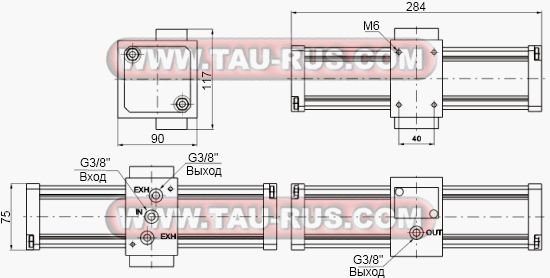 Размеры усилителей давления 1763.80.N