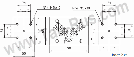 Размеры адаптеров BKM модульный монтаж для реле Atos MAP