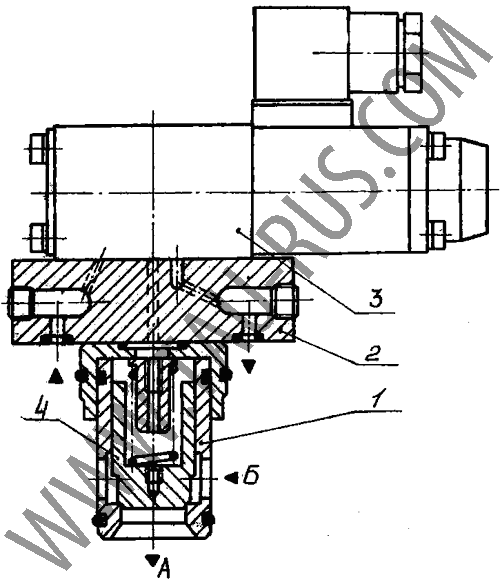 Устройство гидроклапана КГВ 10, КГВ 20, КГВ 30