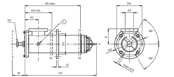Размеры фильтра FST-FS300 и FST-FS400