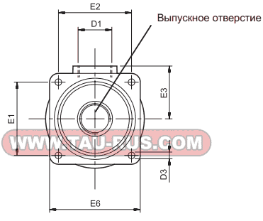 Размеры сливного фильтра FRC (FRC-TB034-F25L/10N, FRC-TB112-F25L/10N)
