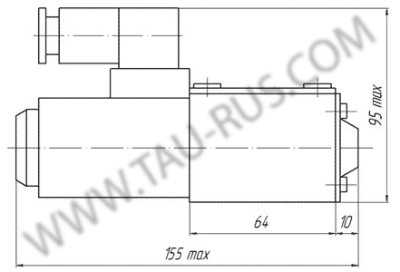 Габаритные размеры 1РЕ6 573 (ПЕ6 573)