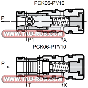 Устройство компненсаторов давления PCK06-PTV/10N, PCK06-PV/10N Устройство компненсаторов давления PCK06-PTV/10N, PCK06-PV/10N
