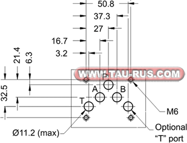 Монтажные размеры клапанов MBP-03-H(B)-30, MBA-03-H(B)-30, MBB-03-H(B)-30, MBW-03-H(B)-30 Монтажные размеры клапанов MBP-03-H(B)-30, MBA-03-H(B)-30, MBB-03-H(B)-30, MBW-03-H(B)-30