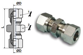 Фитинг-соединитель чертёж, фото