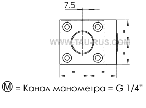 ATOS Размеры клапанов KS-011/100 /V, KS-011/210 /V