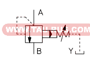 Гидросхема клапанов AGIS-10, AGIS-20, AGIS-32