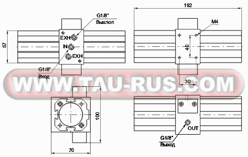 Размеры усилителей давления 1740.50.N