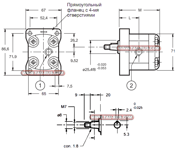 Шестеренные насосы 1P - размеры. Размеры насоса 1P-1,6R/11N, 1P-2R/11N, 1P-2,5R/11N, 1P-3,3R/11N, размеры насоса 1P-4,2R/11N, 1P-5R/11N, 1P-5,8R/11N, 1P-,7R/11N, 1P-7,5R/11N, 1P-9,2R/11N, 1P-11,5R/11N