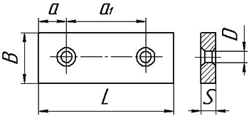 Чертёж ножа для гильотины