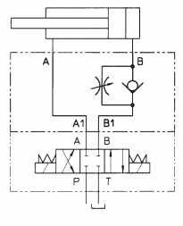 Гидросхема клапанов (дросселей) HQ-014 KQ-014 JPQ-214 JPQ-314