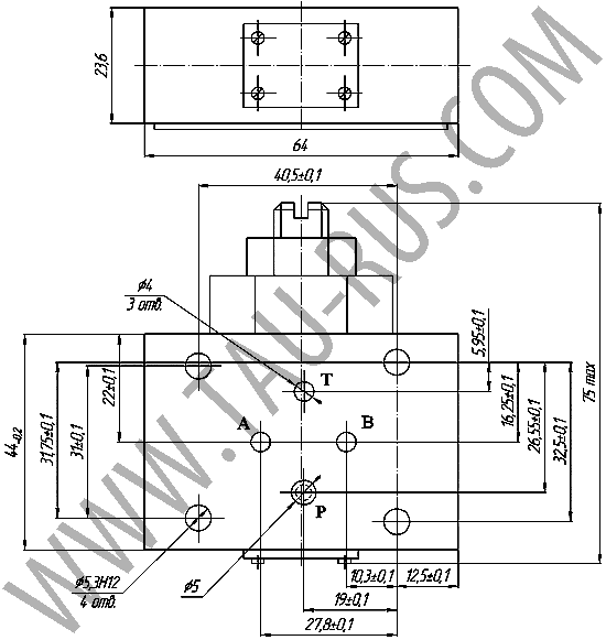 Габаритные и присоединительные размеры гидроклапанов 1Р203АЛ-200 (Ду=6 мм) Габаритные и присоединительные размеры гидроклапанов 1Р203АЛ-200 (Ду=6 мм)