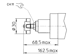 Размеры регулирующего устройства клапана KG для опции / V Размеры регулирующего устройства клапана KG для опции / V