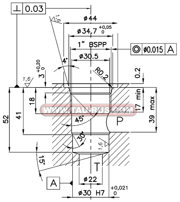 Седло CE.114.N для клапанов 005.561.E00_VEP-NC*, 005.560.E00_VEP-NA*