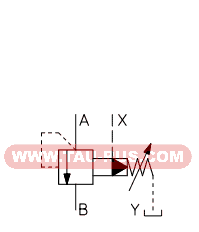 Гидросхема клапанов AGIU-10, AGIU-20, AGIU-32