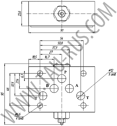 Габаритные и присоединительные размеры гидроклапанов 2Р203АЛ-200 (Ду=10 мм) Габаритные и присоединительные размеры гидроклапанов 2Р203АЛ-200 (Ду=10 мм)