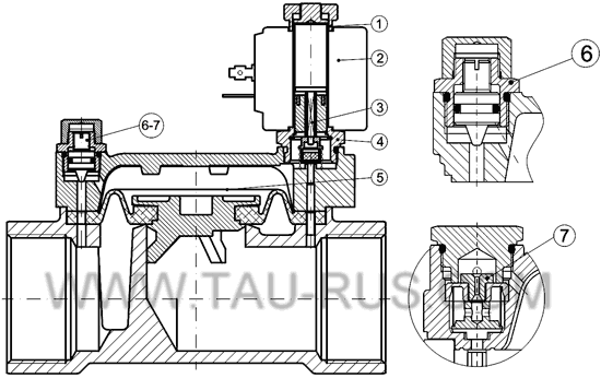 Устройство арматурных клапанов E207...