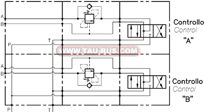 Гидросхема клапана OWC-SE-L10 (001.483.0X0)