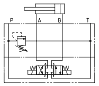 Гидросхема клапан HMP-011, HM-011