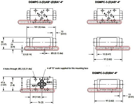 Размеры гидрозамков DGMPC-3-ABK(N,M), DGMPC-3-BAK(N,M), DGMPC-3-ABK(N,M)-BAK(N,M) Размеры гидрозамков DGMPC-3-ABK(N,M), DGMPC-3-BAK(N,M), DGMPC-3-ABK(N,M)-BAK(N,M)