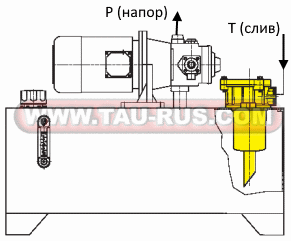 Фильтр сливной MPF - пример монтажа Фильтр сливной MPF - пример монтажа