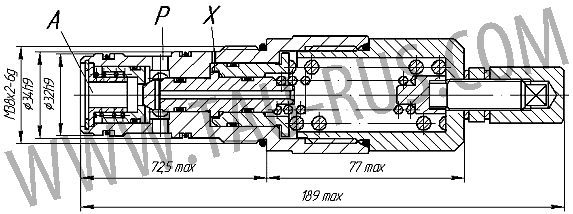 Габаритные и присоединительные гидроклапанов 1КТУ20.10