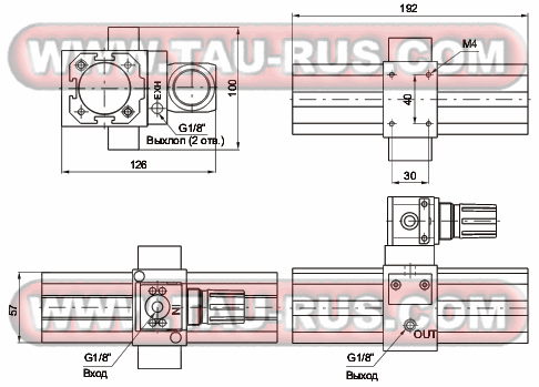 Размеры усилителей давления 1740.50.NR