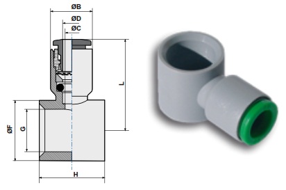 Фитинг-серьга под пустотелый болт или дроссель чертёж, фото