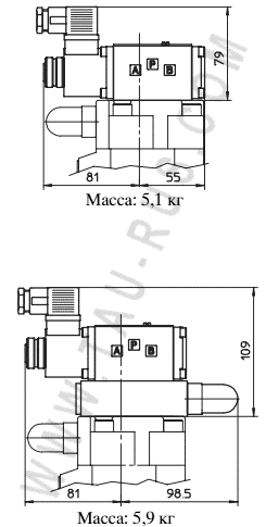 Размеры гидроклапана ATOS AGAM-10/10**-IX, AGAM-10/11**-IX, AGAM-10/22**-IX Размеры гидроклапана ATOS AGAM-10/10**-IX, AGAM-10/11**-IX, AGAM-10/22**-IX