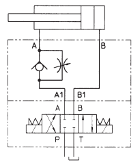 Гидросхема клапанов (дросселей) HQ-023 KQ-023 JPQ-223 JPQ-323