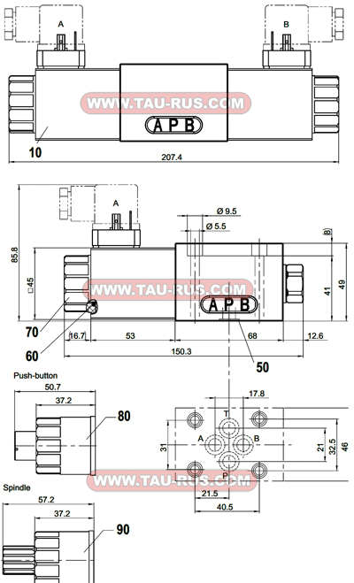 Размеры гидрораспределителей WDMFA06-ACB-G24(R115,R230), WDMFA06-ADB-G24(R115,R230), WDMFA06-BEA-G24(R115,R230), WDMFA06-AFB-G24(R115,R230), WDMFA06-AGB-G24(R115,R230), WDMFA06-AB1-G24(R115,R230) Размеры гидрораспределителей WDMFA06-ACB-G24(R115,R230), WDMFA06-ADB-G24(R115,R230), WDMFA06-BEA-G24(R115,R230), WDMFA06-AFB-G24(R115,R230), WDMFA06-AGB-G24(R115,R230), WDMFA06-AB1-G24(R115,R230)