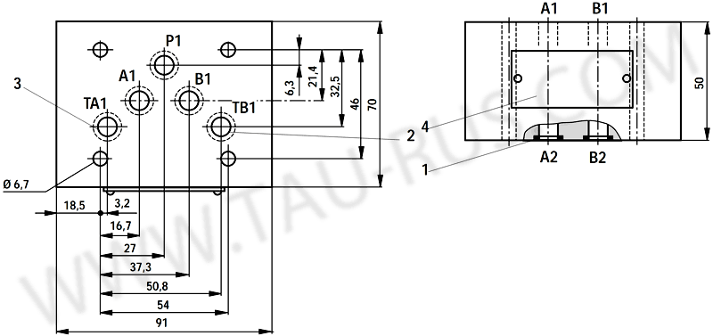 Размеры обратных клапанов Rexroth Z1S 10 A1(2,3)-33/V, Z1S 10 B1(2,3)-33/V, Z1S 10 C1(2,3)-33/V, Z1S 10 D1(2,3)-33/V, Z1S 10 E1(2,3)-33/V, Z1S 10 F1(2,3)-33/V, Z1S 10 P1(2,3)-33/V, Z1S 10 T1(2,3)-33/V