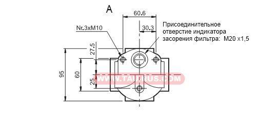 Размеры фильтра Duplomatic FPM