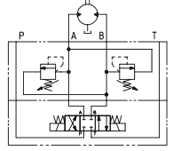 Гидросхема клапан HMP-015, HM-015