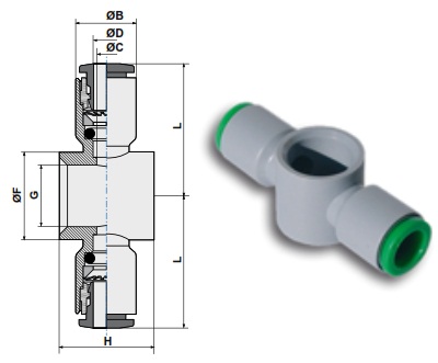 Фитинг-серьга двухсторонняя под пустотелый болт, дроссель чертёж, фото