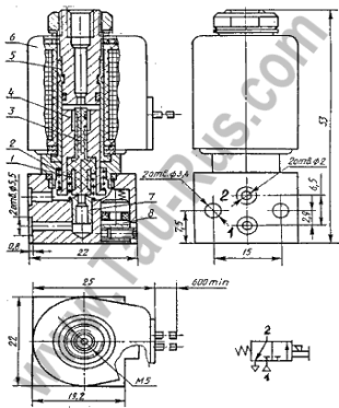 Сборочный чертеж П-РЭ-3/2,5