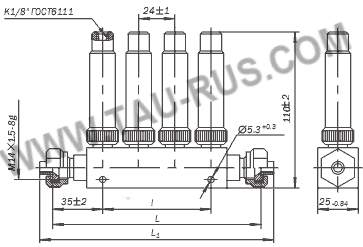 Размеры блоков БДИ