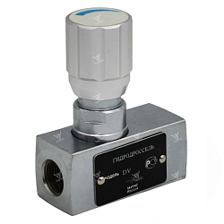 DV, DRV - Дроссели гидравлические линейные двухстороннего и одностороннего действия