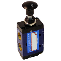 3Р-6-25*-3, 3Р-6-26*-3 - Пневмораспределители с ручным управлением 3/2, K1/4"