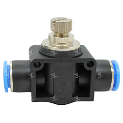 PSF, HVFF, HVFS, HVSF, HVSS - Пневмодроссели и краны цанговые и резьбовые