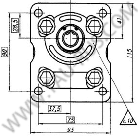 Установочные размеры насосов НШ10У-3 и НШ10У-3Л